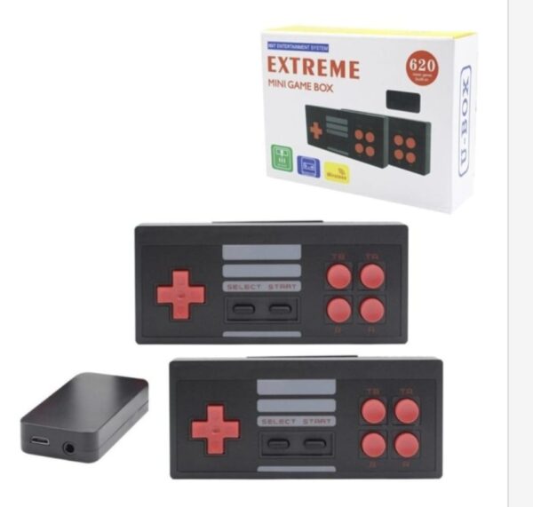 Consola Retro "Extreme Mini Game Box" con 620 Juegos Clásicos – Controles Inalámbricos