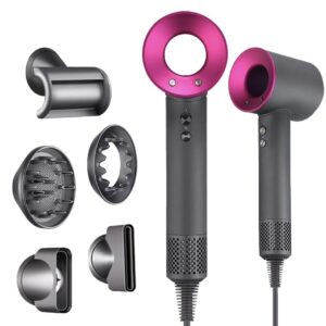 Secador de Pelo Profesional con Tecnología Iónica y 6 Accesorios Intercambiables