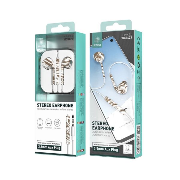 Auriculares estéreo 3.5mm TPE color marrón cebra - Accesorios de audio