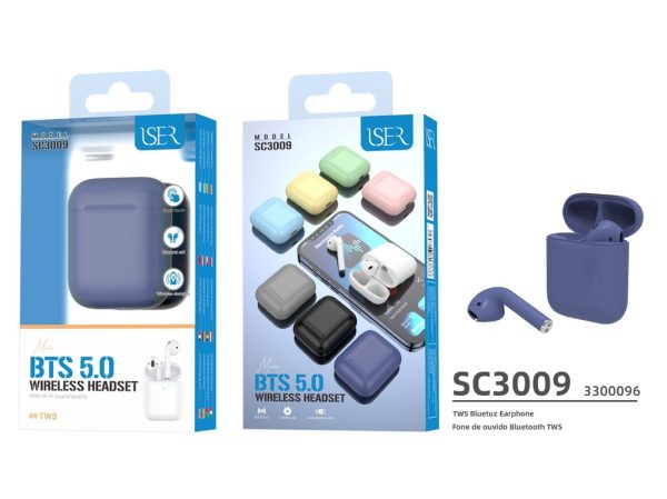 Auriculares inalámbricos ISER SC3009 BTS 5.0 azul oscuro - Accesorios de audio