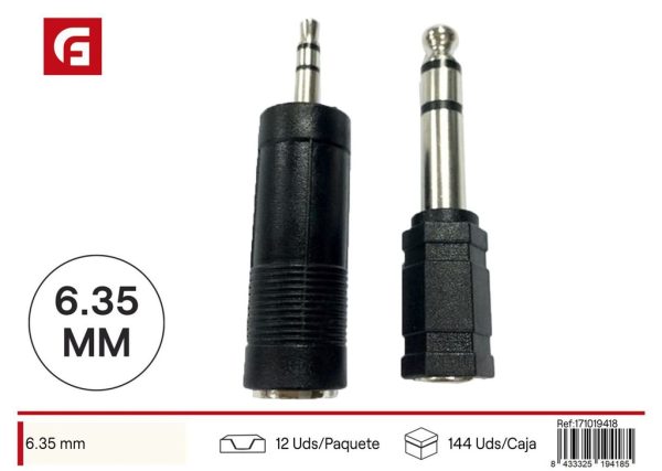Cable conector estéreo 6.35 mm - Electrónica y cables de audio
