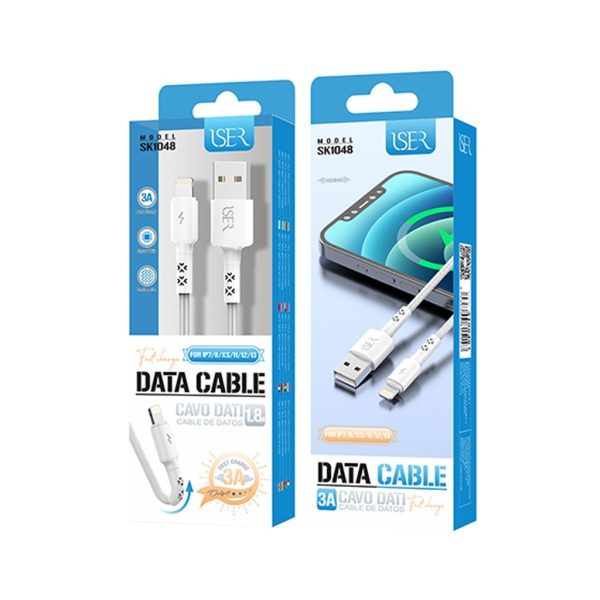 Cable de datos Lightning 1.8m Blanco