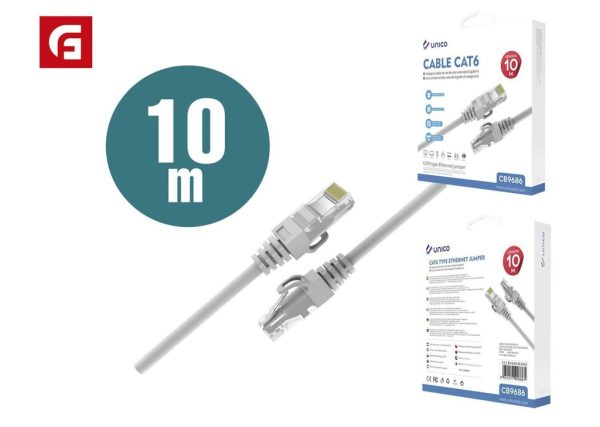 Cable de red de 10m blanca - Accesorios electrónicos