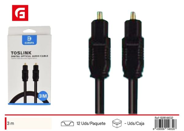 Cable óptico de audio de 3 m - Electrónica