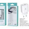 Cargador PD con cable Type-C a Type-C 20W 3A Blanco - Cargador de hogar