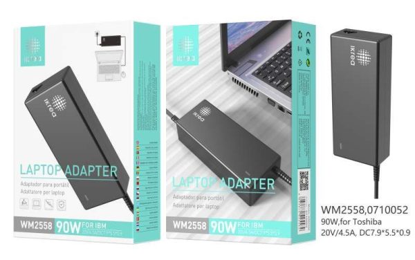 Cargador de portátil 20V/4.5A DC7.9*5.5*0.9 para IBM 90W WOOX WM2558 - Cargador de portátil