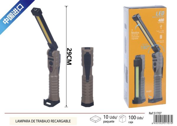 Lámpara de trabajo recargable - Electrónica y lámparas de trabajo - Imagen 3