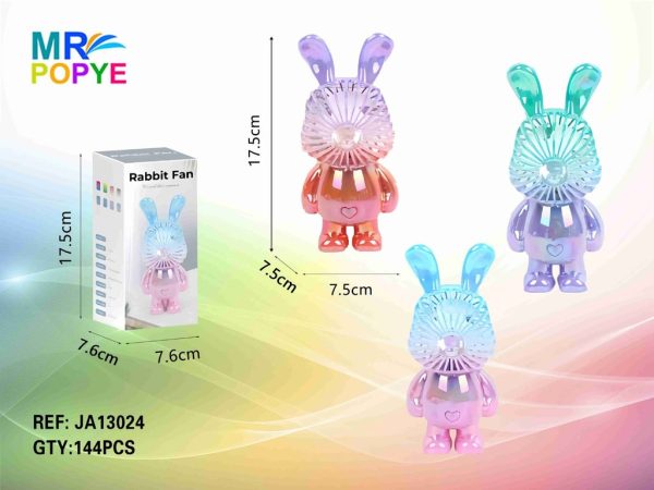Mini ventilador con forma de conejo - Juguetes infantiles