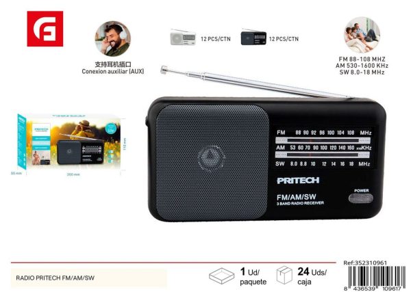 RADIO PRITECH FM/AM/SW - Electrónica de entretenimiento