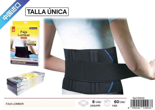 Faja lumbar para deporte - Soporte de espalda y equipamiento de fitness