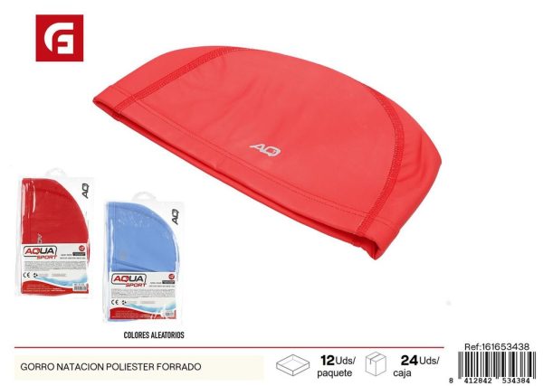 Gorro de natación forrado de poliéster - Equipamiento de natación
