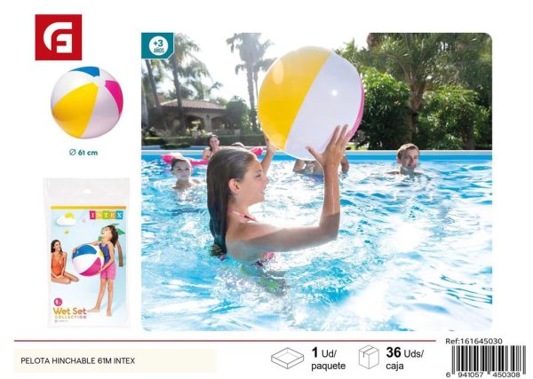 Pelota hinchable 61cm Intex para verano