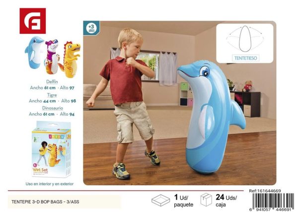 Tentetie 3-D Bop Bags inflable para niños