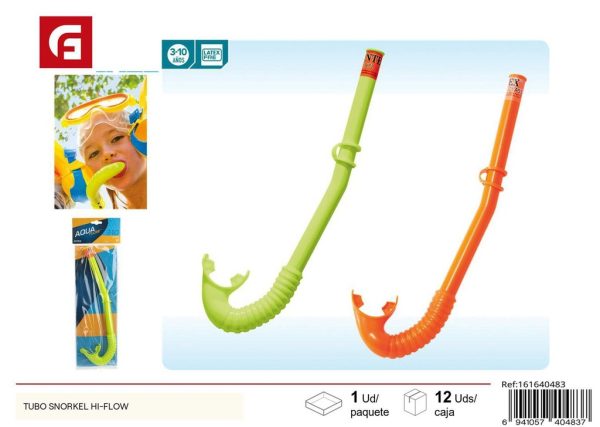 Tubo snorkel Hi-Flow - Equipamiento de calidad para nadadores