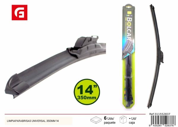 Limpia parabrisas universal 350 mm - Accesorios de coche