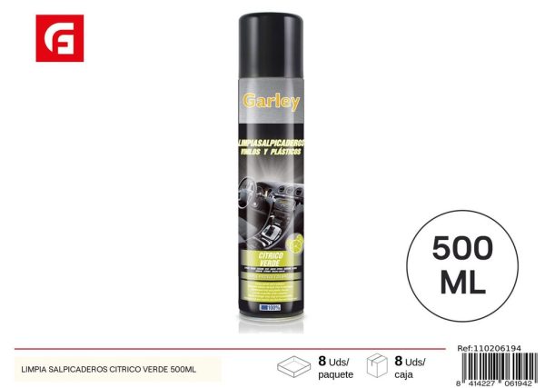 Limpiador de salpicaderos cítrico verde 500ml para coches