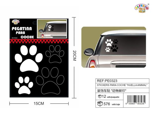 Stickers para Coche "Huella Animal" 15x20 cm - Stickers para vehículos