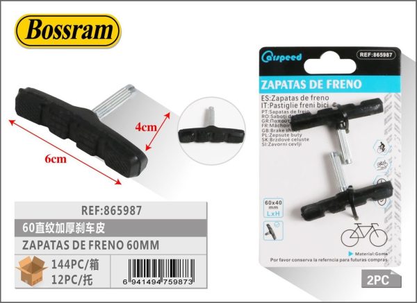 Zapatas de freno 60mm - Accesorios para autos y bicicletas