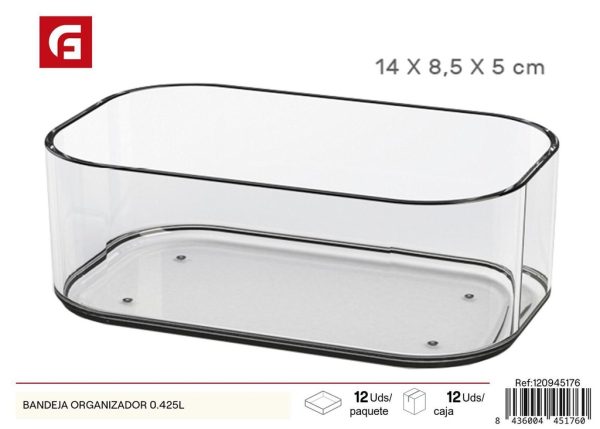 Bandeja organizadora 0.425L 14*8.5*5cm - Accesorios para el hogar