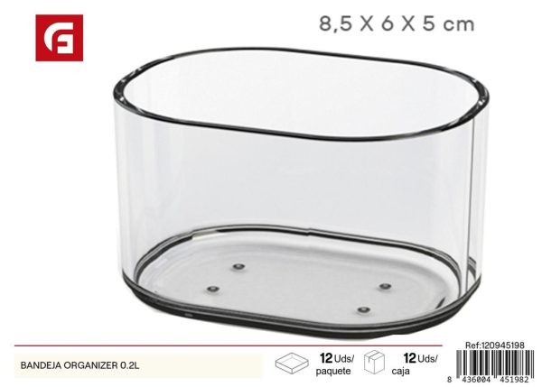 Bandeja organizadora 8.5*6*5 cm 0.2L - Accesorios de hogar