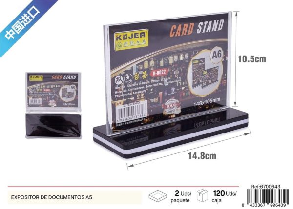 Expositor de documentos A5 - Herramienta para mostrar información