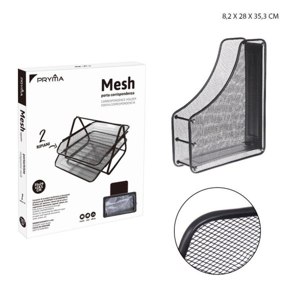 Ressistor de revistas negro 8.2X28X35.3 cm - Accesorios de oficina