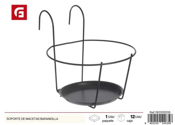 Soporte de macetas barandilla - Accesorios para plantas
