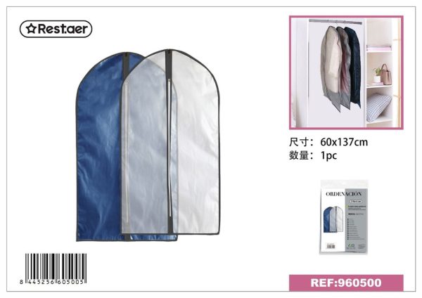 Funda para abrigos 60*137 cm azul - Artículos del hogar