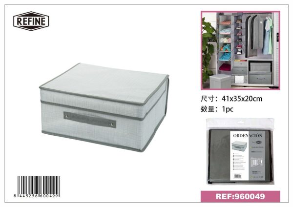 Caja de almacenamiento de tela de 41x35x20 cm - Almacenamiento