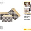 set de tres cestas de madera 35x25x18 cm - Almacenaje decorativo