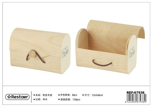 Caja de madera 12x5x8cm - Artículos de regalo