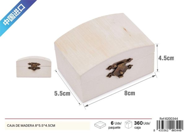 Caja de madera 8x5.5x4.5cm - Decoración del hogar