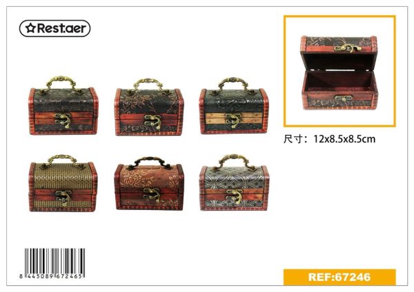 Caja de madera de densidad 12x8.5x8.5 cm - Artículos de regalo