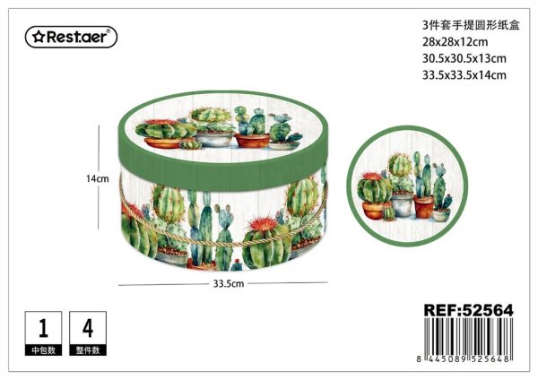 Caja de regalo con tapa, set de 3 piezas - Artículos para regalo - Imagen 3