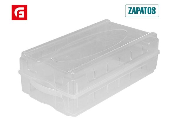 Caja organizadora de zapatos de plástico para almacenamiento