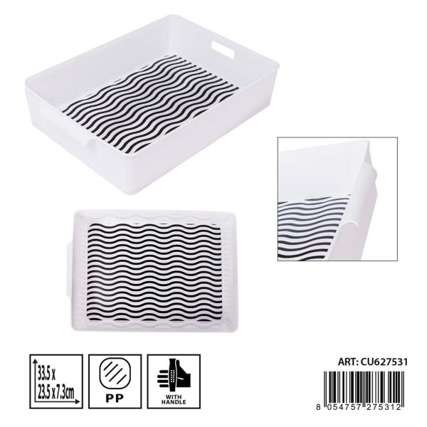 Caja plástico multiusos 34x23x7.3 cm - Almacenamiento