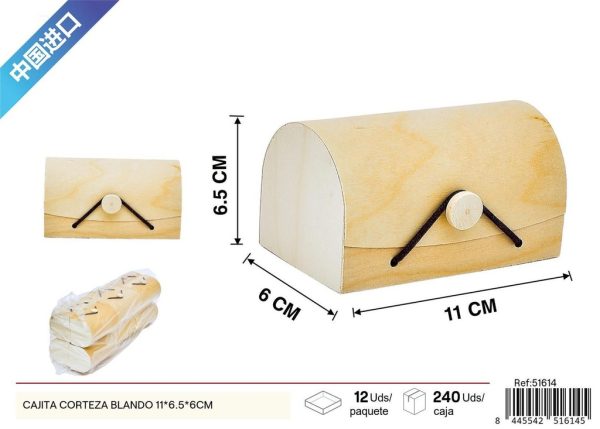 Cajita corteza blando 11*6.5*6 cm - Decoración del hogar