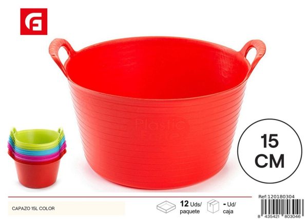 Capazo plástico de 15L - Almacenamiento doméstico