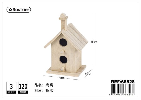 Casita de madera para pájaros - Artículos de regalo