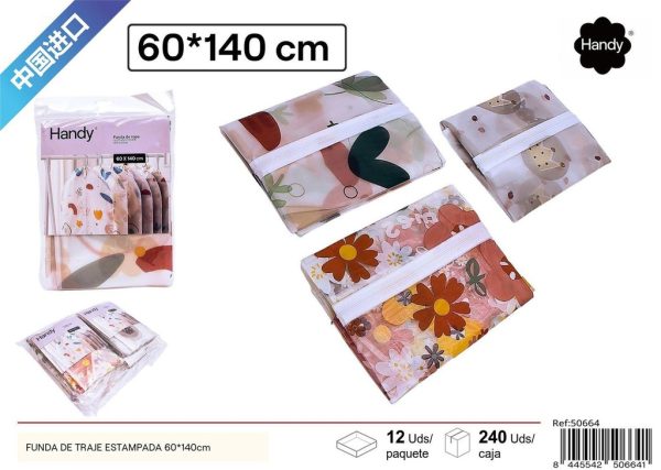 FUNDA DE TRAJE ESTAMPADA 60*140 cm - Accesorios para ropa