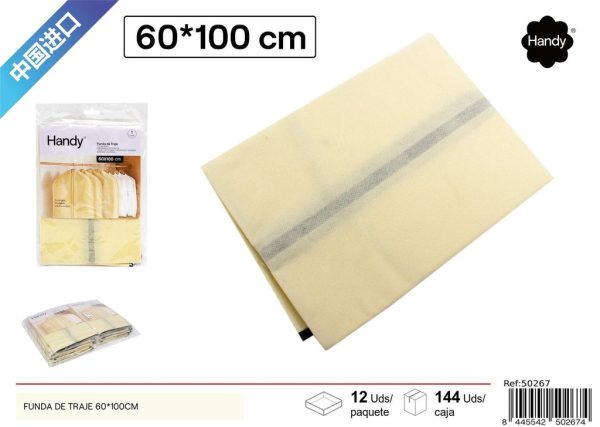 Funda de traje de non tejido 60x110 cm - Protección de ropa y organización