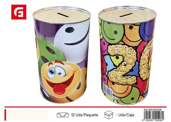 Hucha decorativa super emoticono para ahorro y decoración