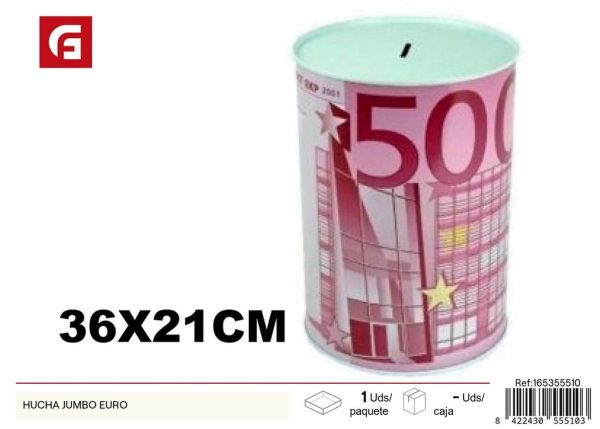 Hucha jumbo euro - Decoración y ahorro para el hogar