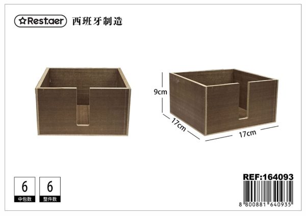 Sevillet cielo madera 9x17x17 cm - Caja para pañuelos
