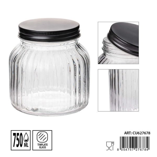Tarros de cristal 750ml dimensiones 11x11x13cm - Artículos de hogar y tarros de almacenamiento