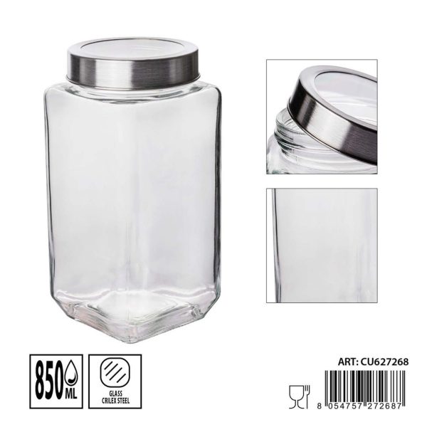 Tarros de cristal 850ml 9X9X18.2cm - Artículos de hogar y tarros de almacenamiento