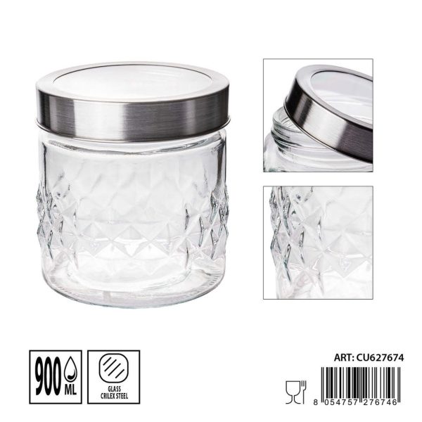 Tarros de cristal 900ml 11.2X11.2X12.8cm - Artículos de hogar y tarros de almacenamiento