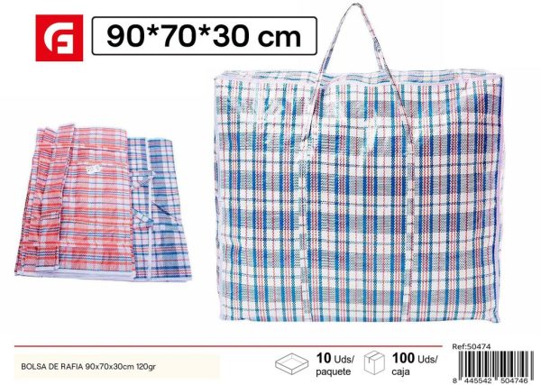 Bolsa de rafia 90x70x30 cm (120 g) - Bolsas de compra