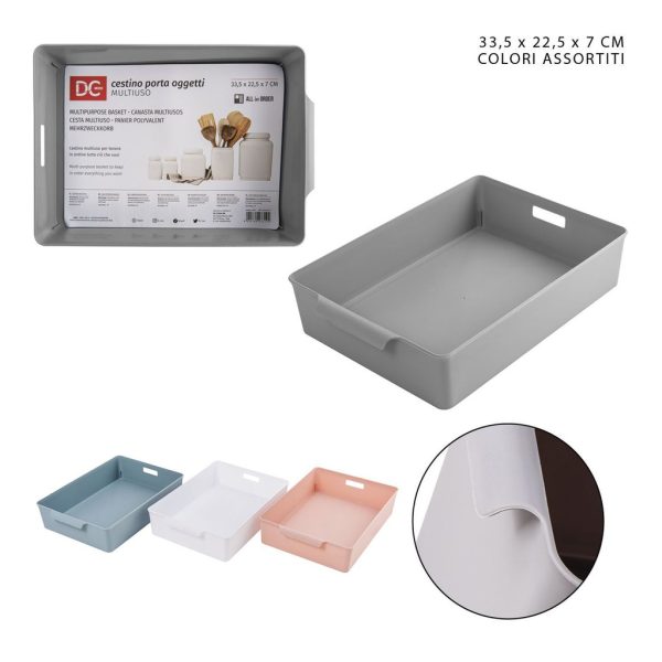 Cesta multiusos plástica 33.5x22.5x7cm - Accesorios de cocina