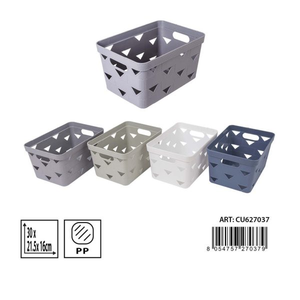 Cesta multiusos rectangular 30X21.5X16CM - Utensilios de limpieza
